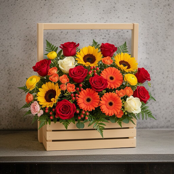 กระเช้าดอกไม้ส่งทั่วเชียงใหม่ cmbsk-008
