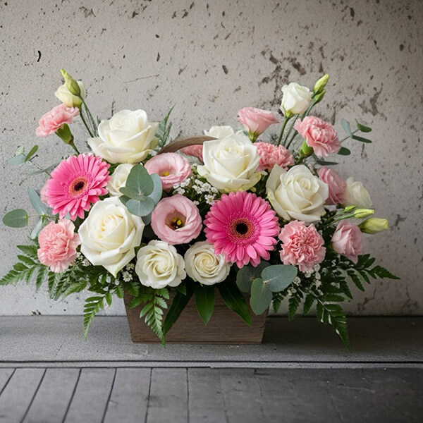 กระเช้าดอกไม้ส่งเชียงใหม่   cmbsk-015