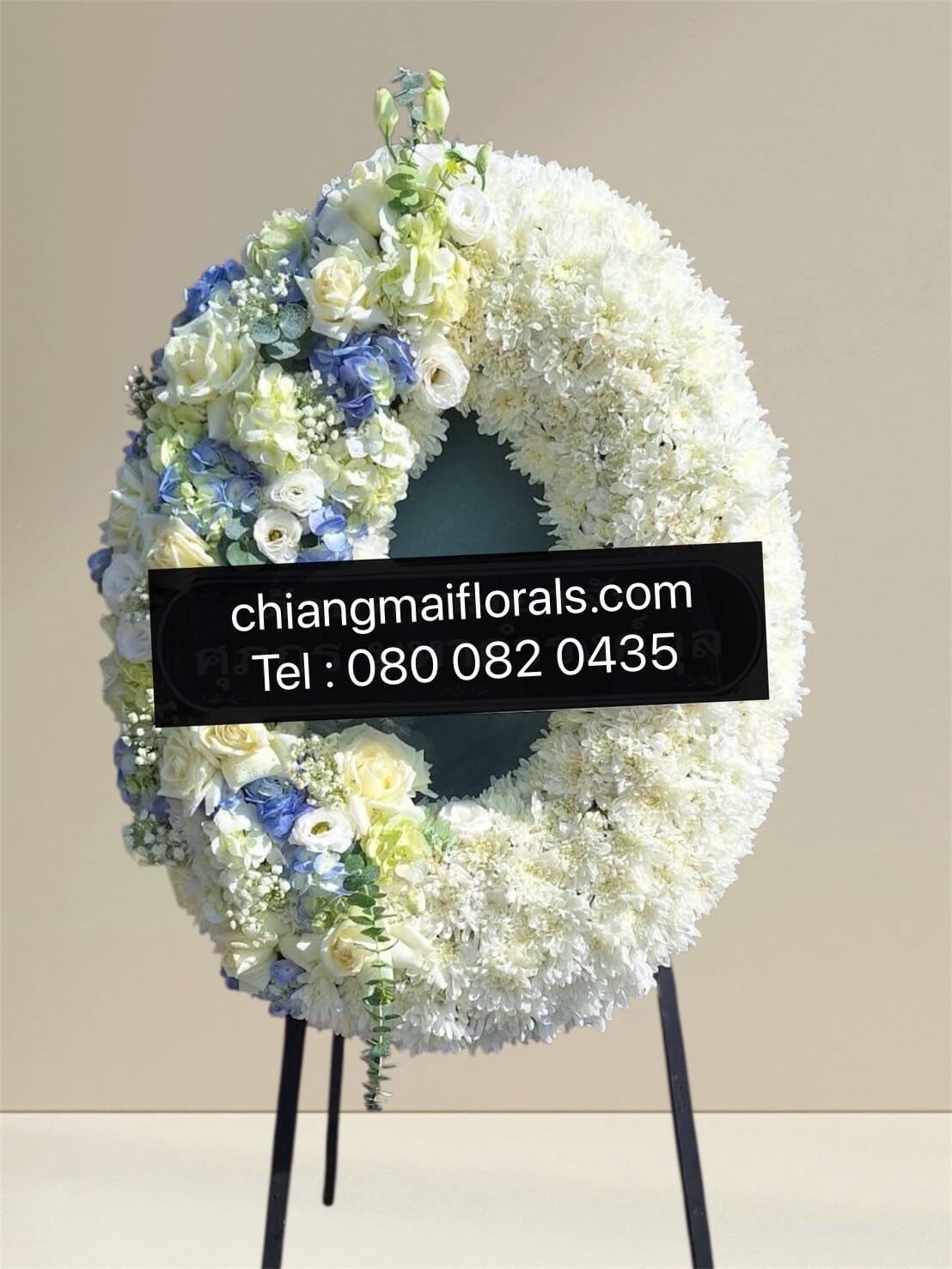 ร้านดอกไม้เชียงใหม่ พวงหรีดแบบคลาสสิก ส่งไวทั่วเชียงใหม่